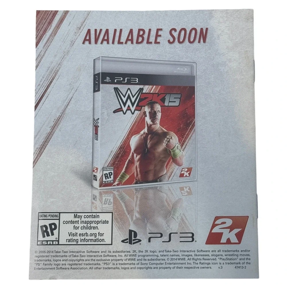 NBA 2K15 Video Game Instruction Manual Kevin‎ Durant Pharrell Williams PS3